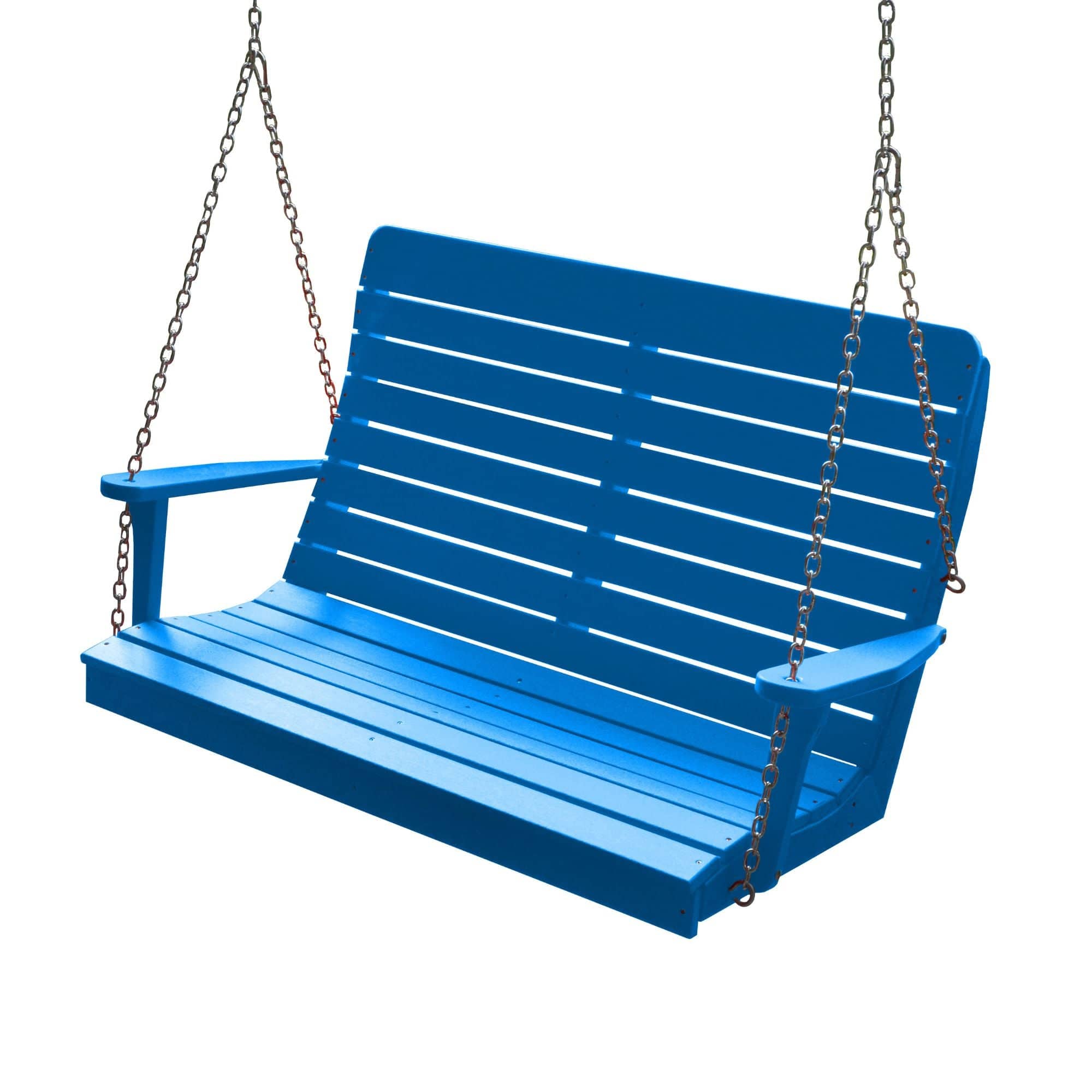 Keystone Amish Co. 4 Foot Salem Composite Poly Porch Swing, Blue