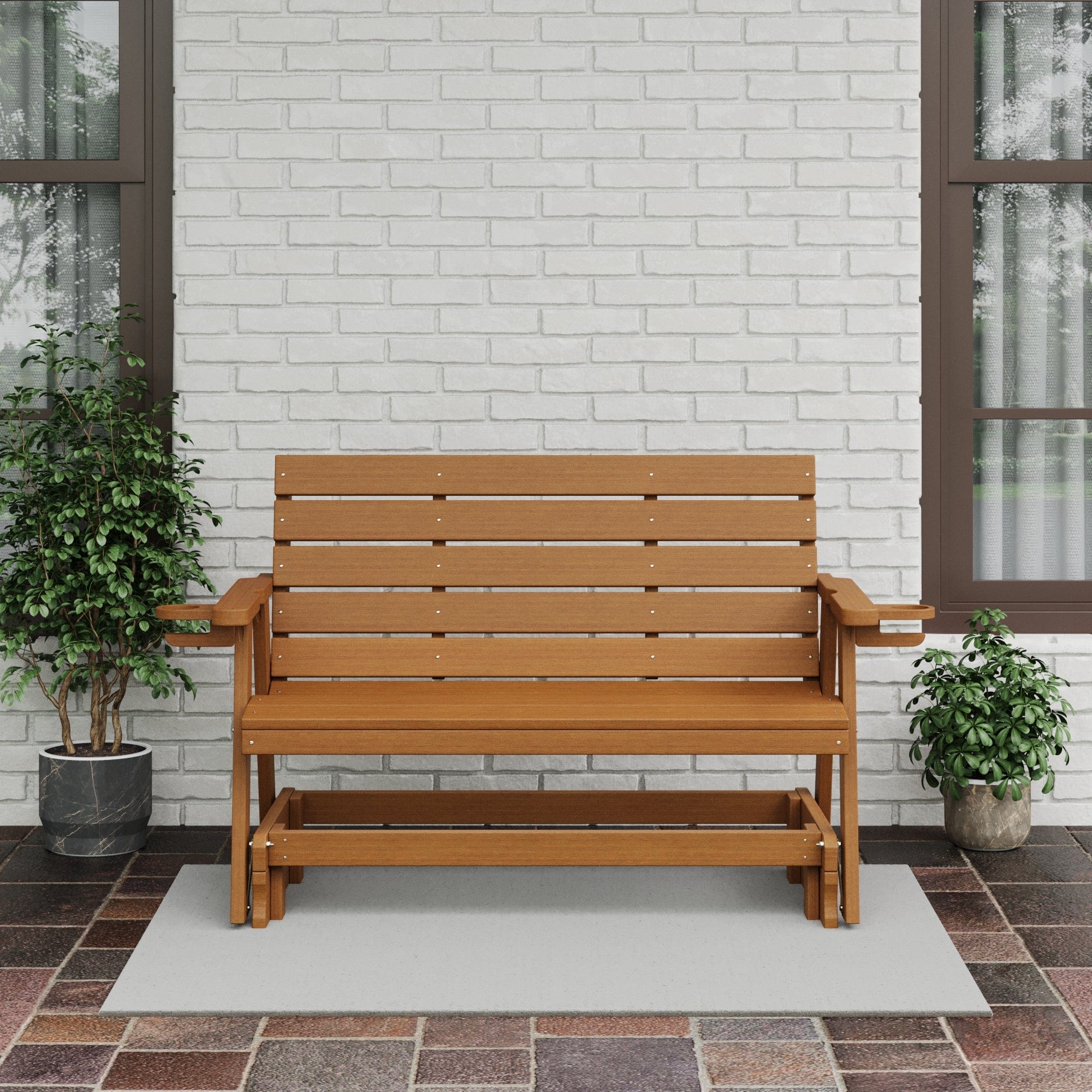 SimplyPoly Amish Made Modern Indoor Outdoor Patio Glider