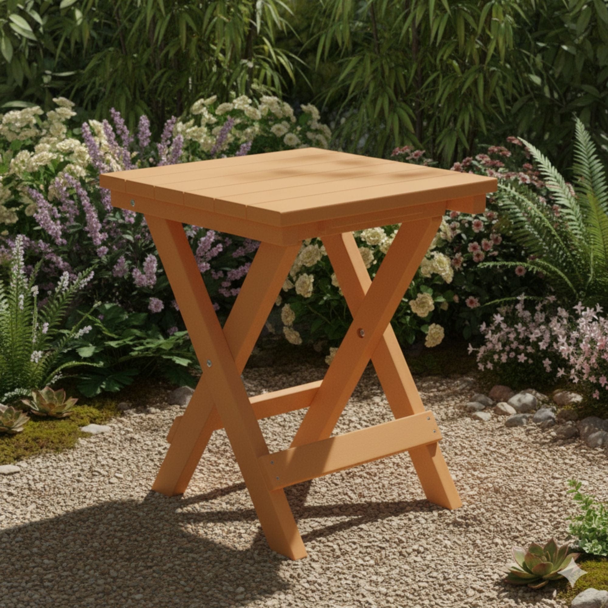 Keystone Amish Co. Square Poly Lumber Folding Bistro Table