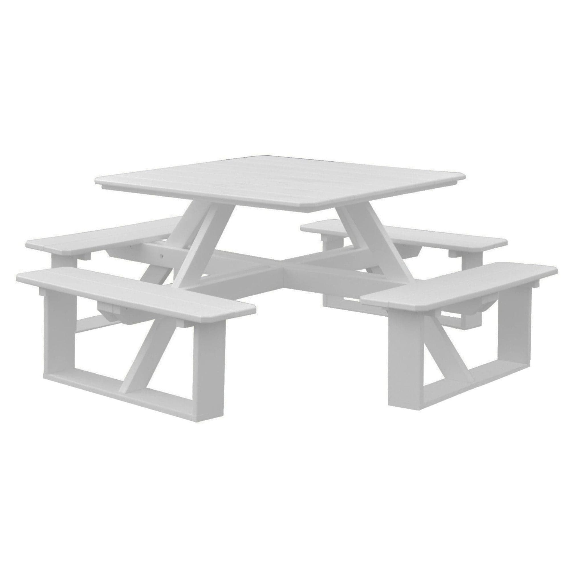 Keystone Amish Co. Poly Composite Square Walk-In Picnic Table