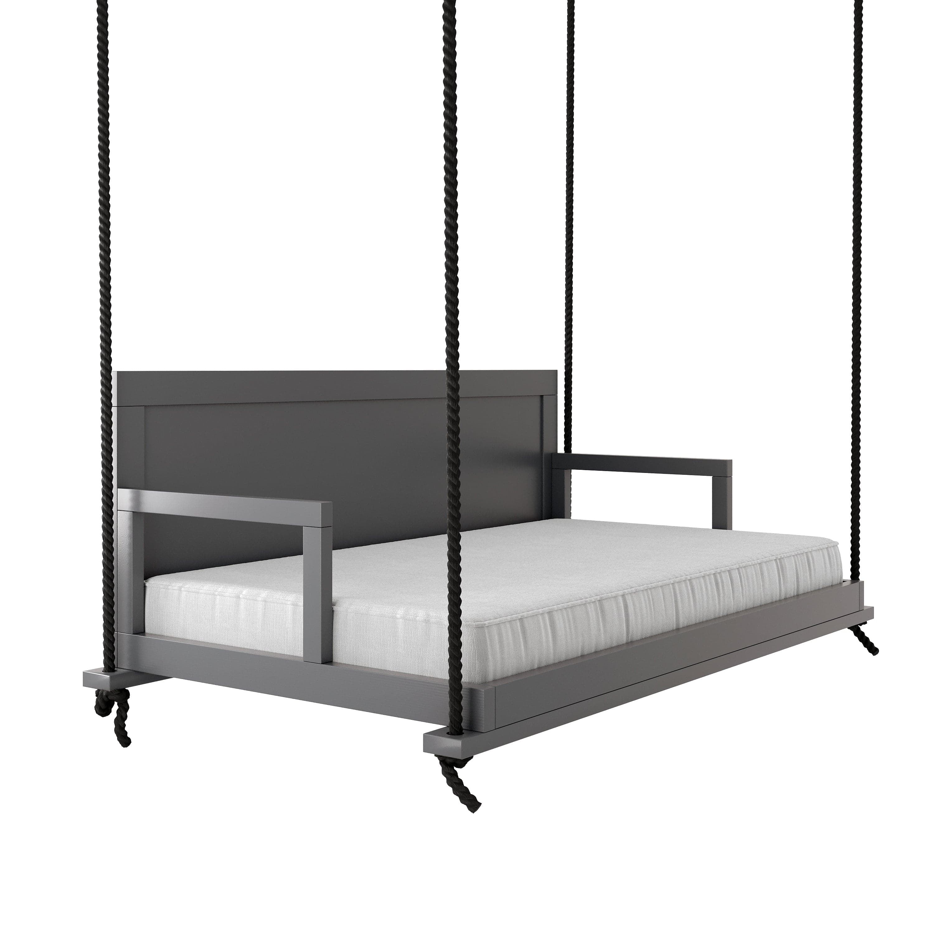 Amish Causal Stratford Porch Swing Bed in Dovetail Grey