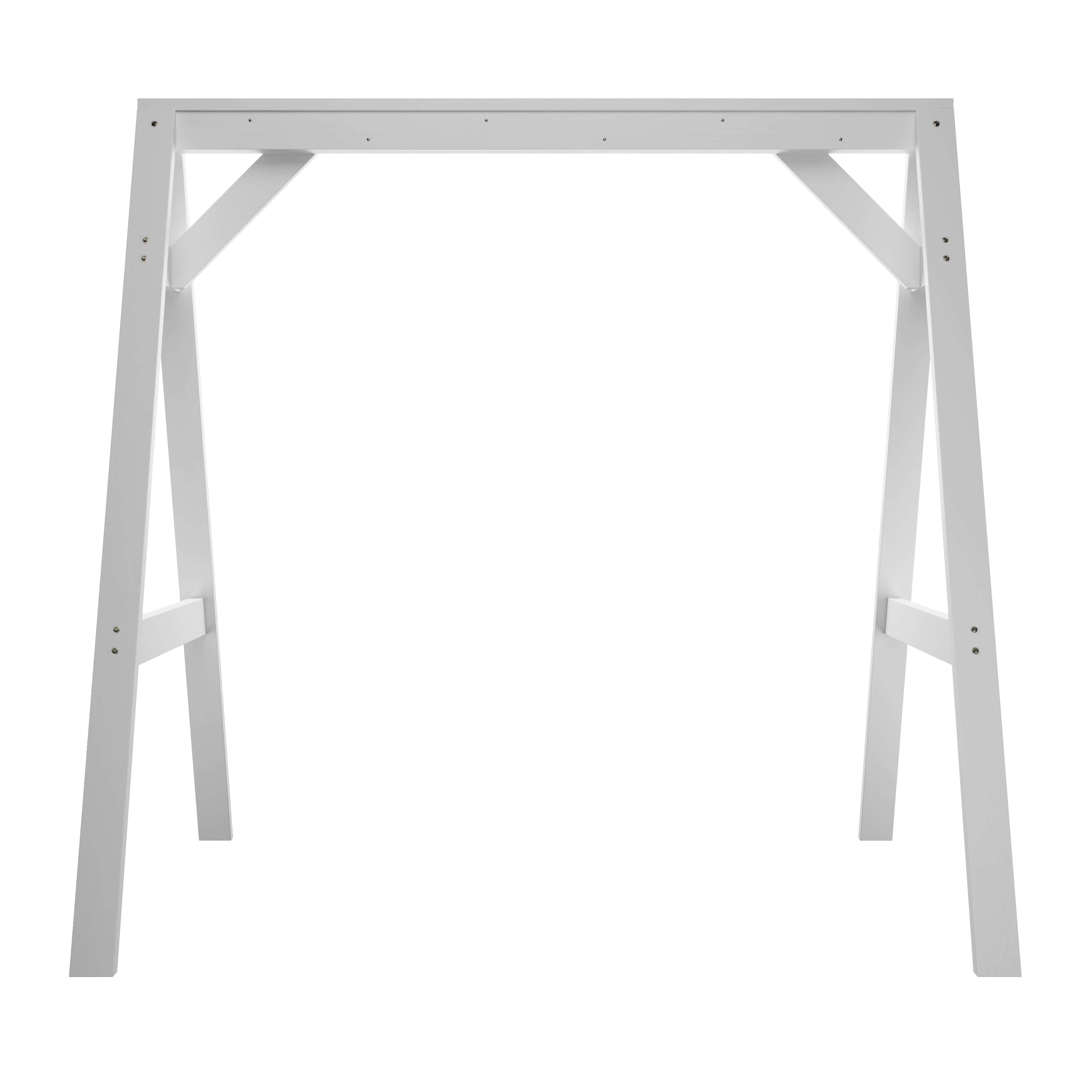 Amish Casual A-Frame Swing Stand in Semi-Solid White