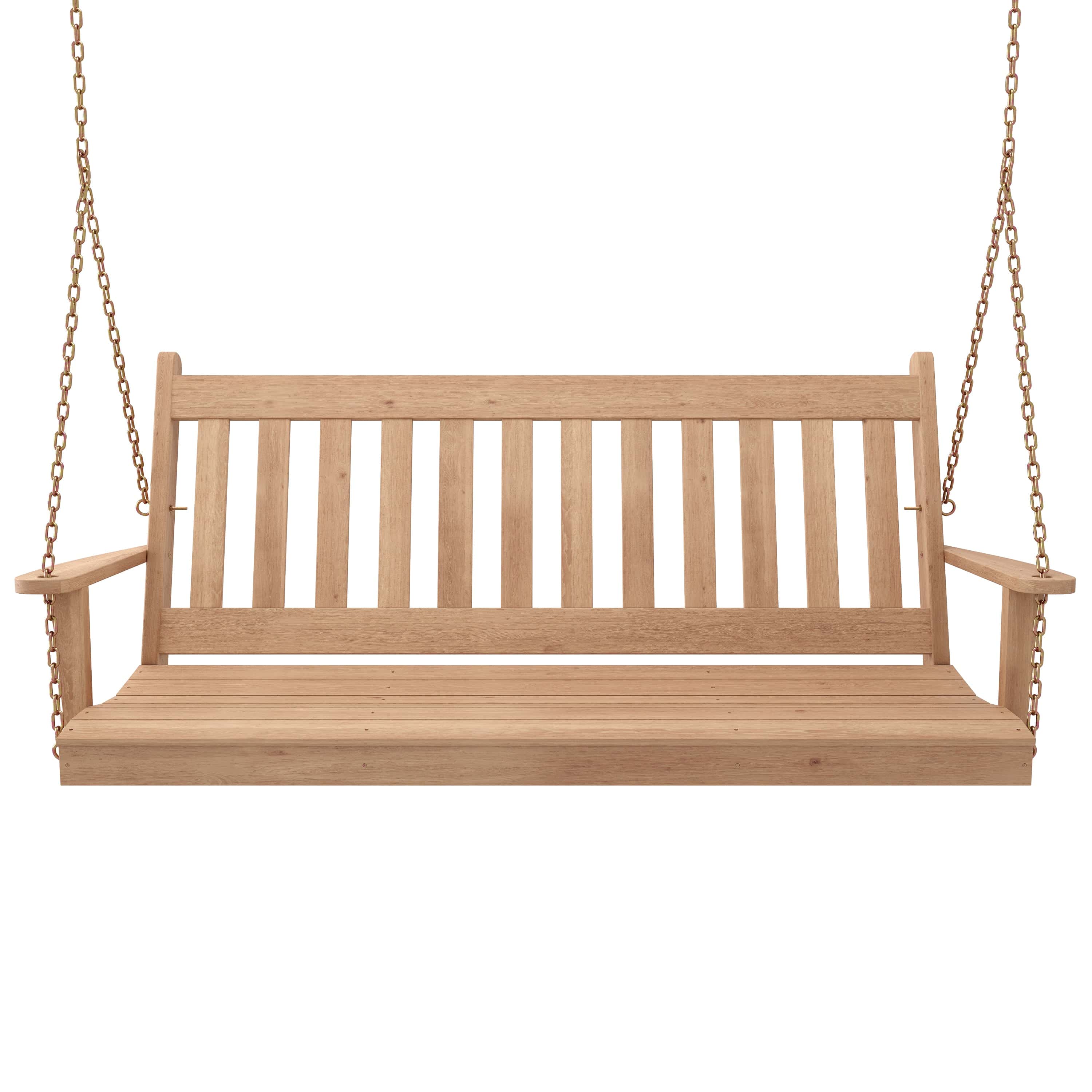 Keystone Amish Co. 4 Foot Franklin Red Cedar Porch Swing with Cup Holders