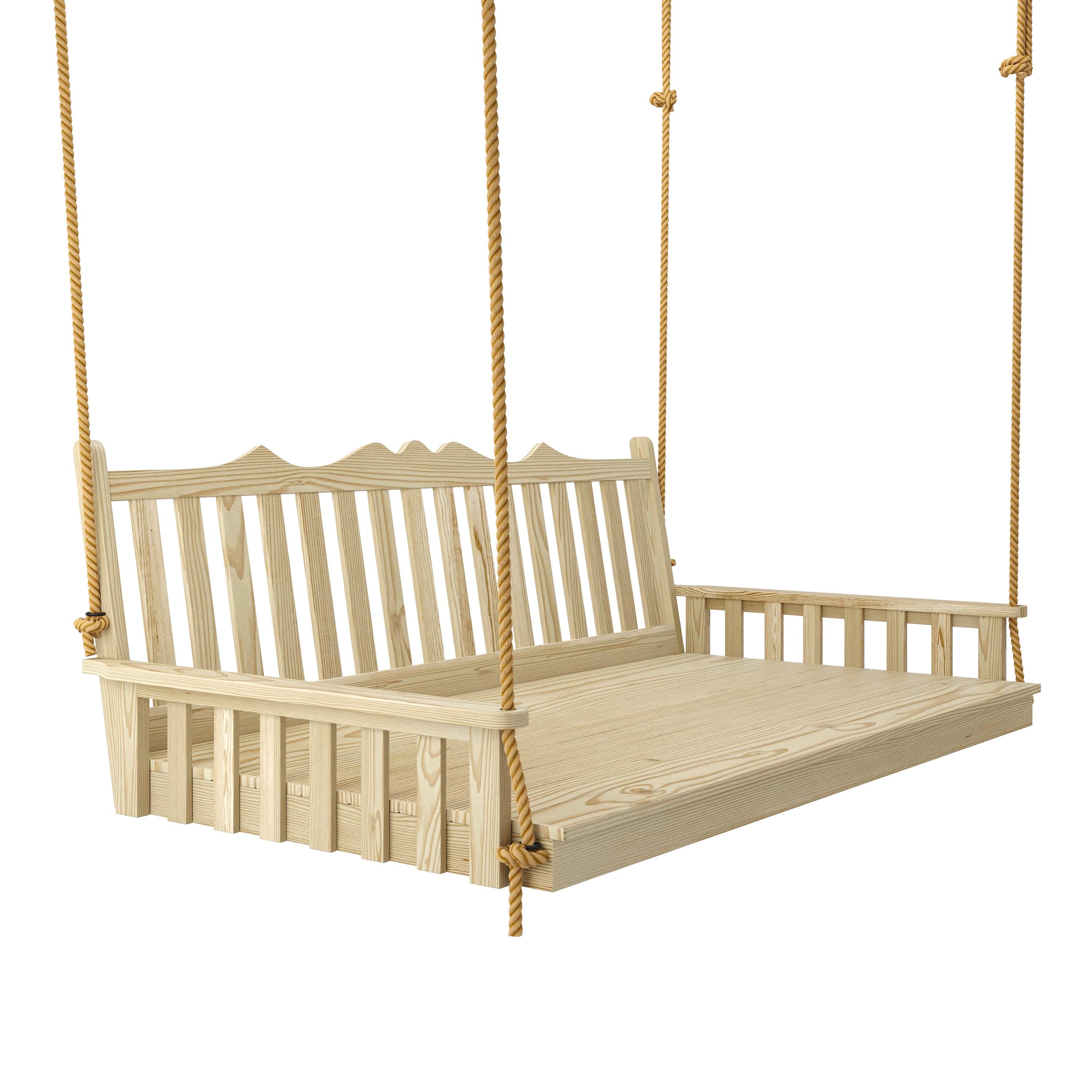 York Swing Bed in Mushroom Stain
