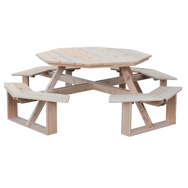 Keystone Amish Co. Red Cedar 54" Octagon Walk-In Outdoor Table
