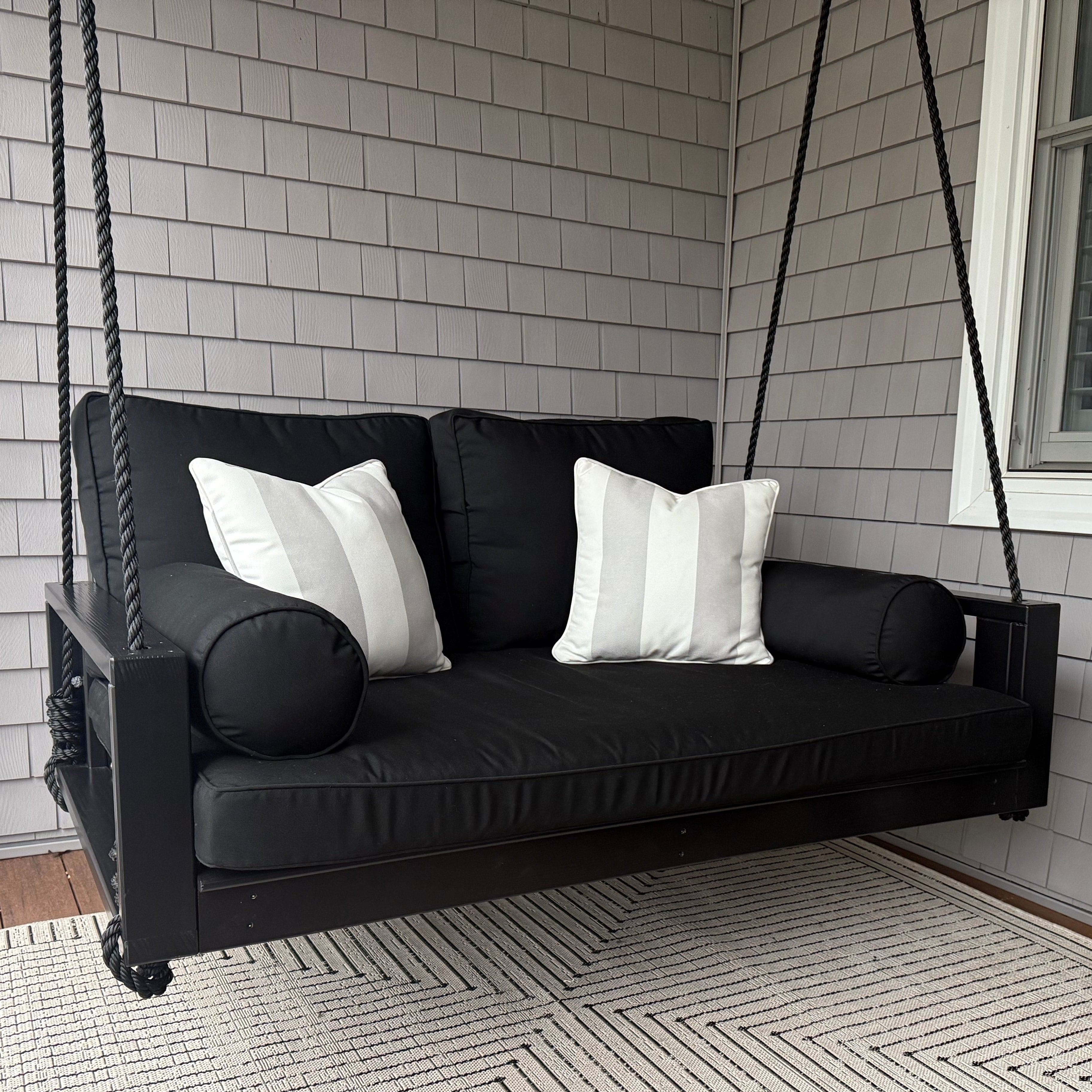 Amish Casual Uptown Wood Swing Bed