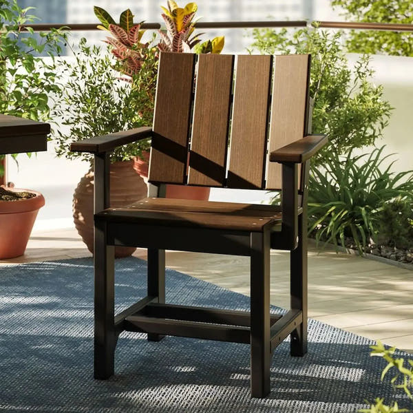 Urban Arm Chair in Brazilian Walnut & Black