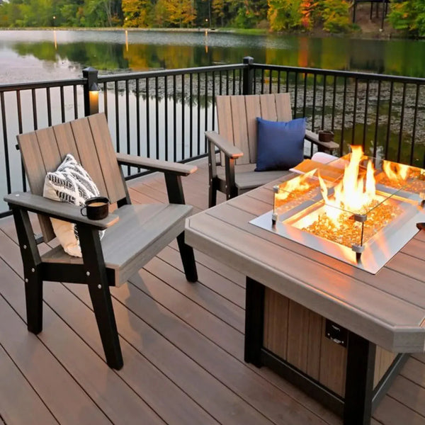 Urban Chat Chair in Coastal Gray & Black