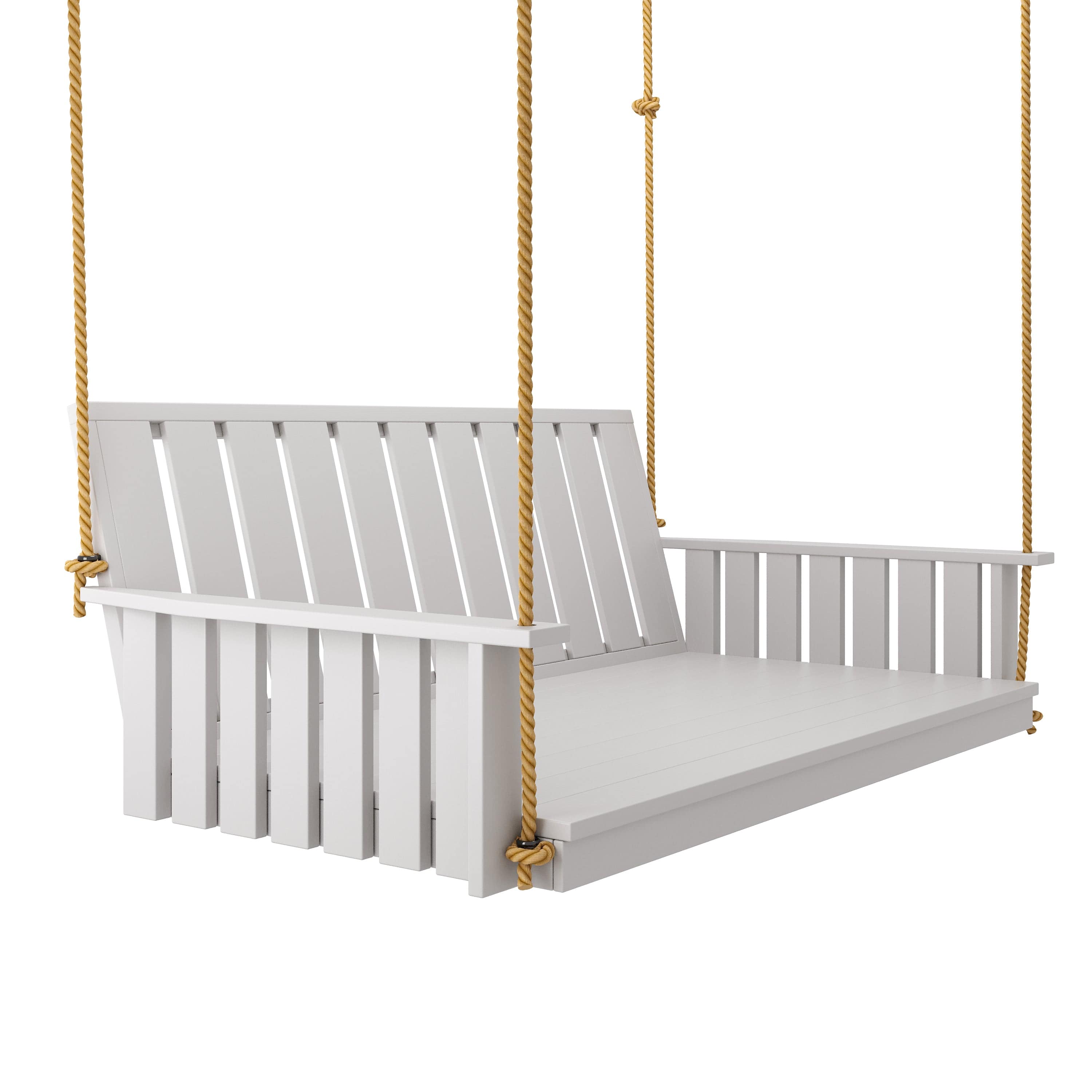 Keystone Amish Co. Twin The Weston Porch Swing Bed, White Paint