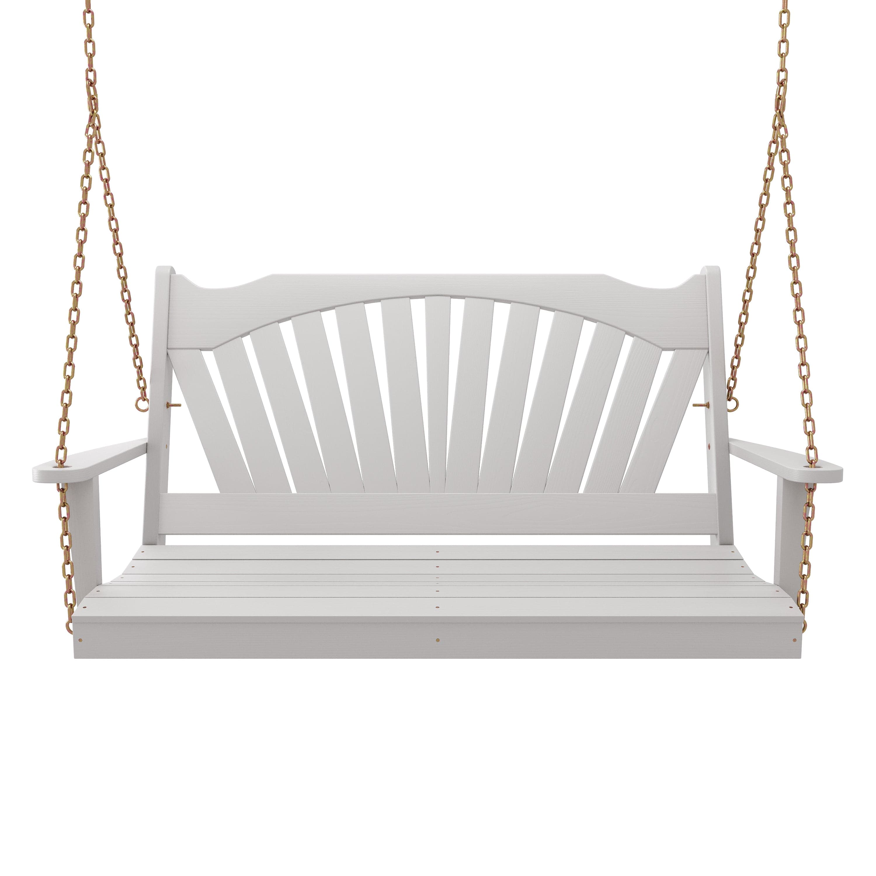 Keystone Amish Co. Sunburst Porch Swing, 5 Foot, White