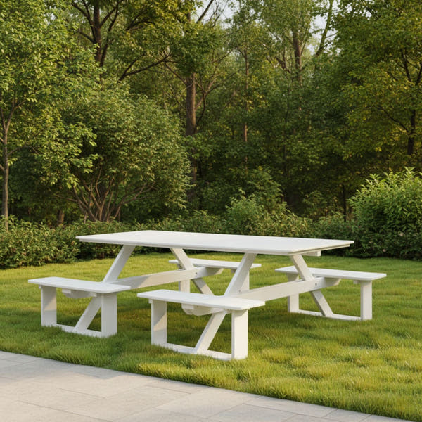 Keystone Amish Co. Traditional Walk-In Poly Lumber Picnic Table