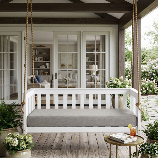 East Green Charleston Daybed Swing with Cushion, Crib Size