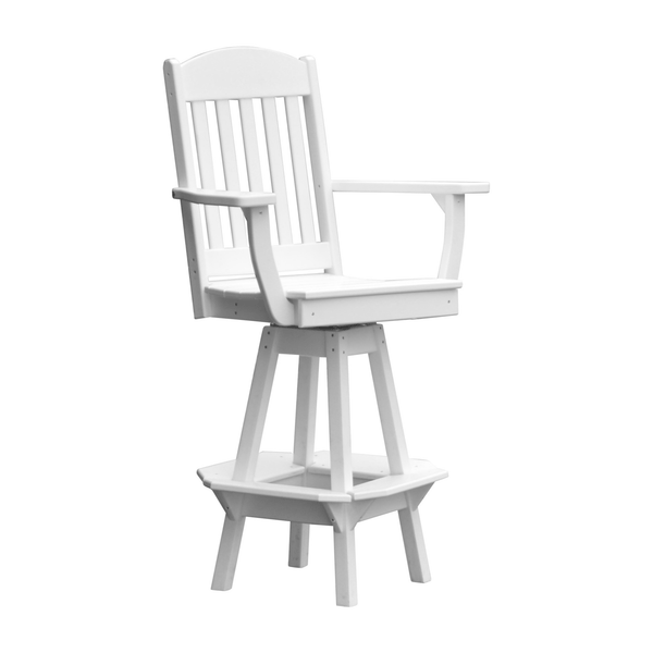 Keystone Amish Co. Classic Poly Composite Swivel Bar Chair