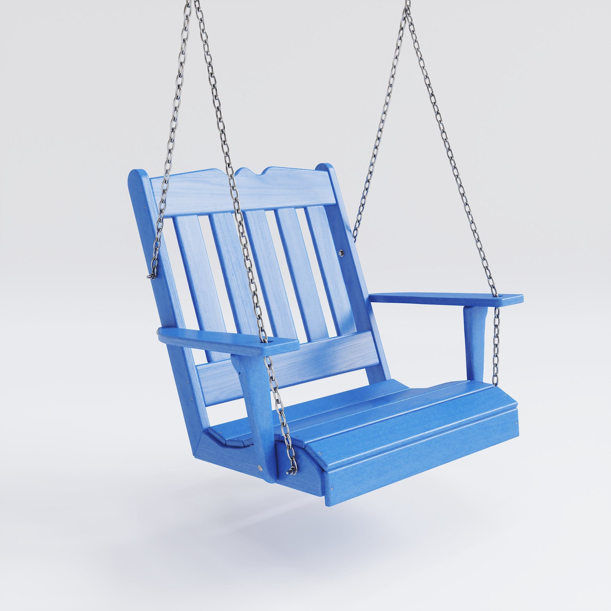 Keystone Amish Co. York Recycled Plastic Swing Chair, Blue