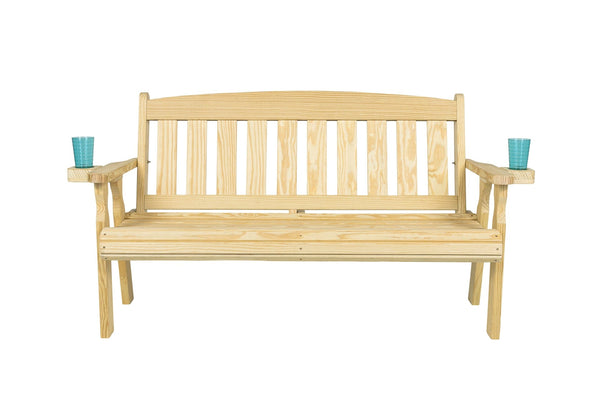 Amish Casual 4 Foot Mission Wood Garden Bench