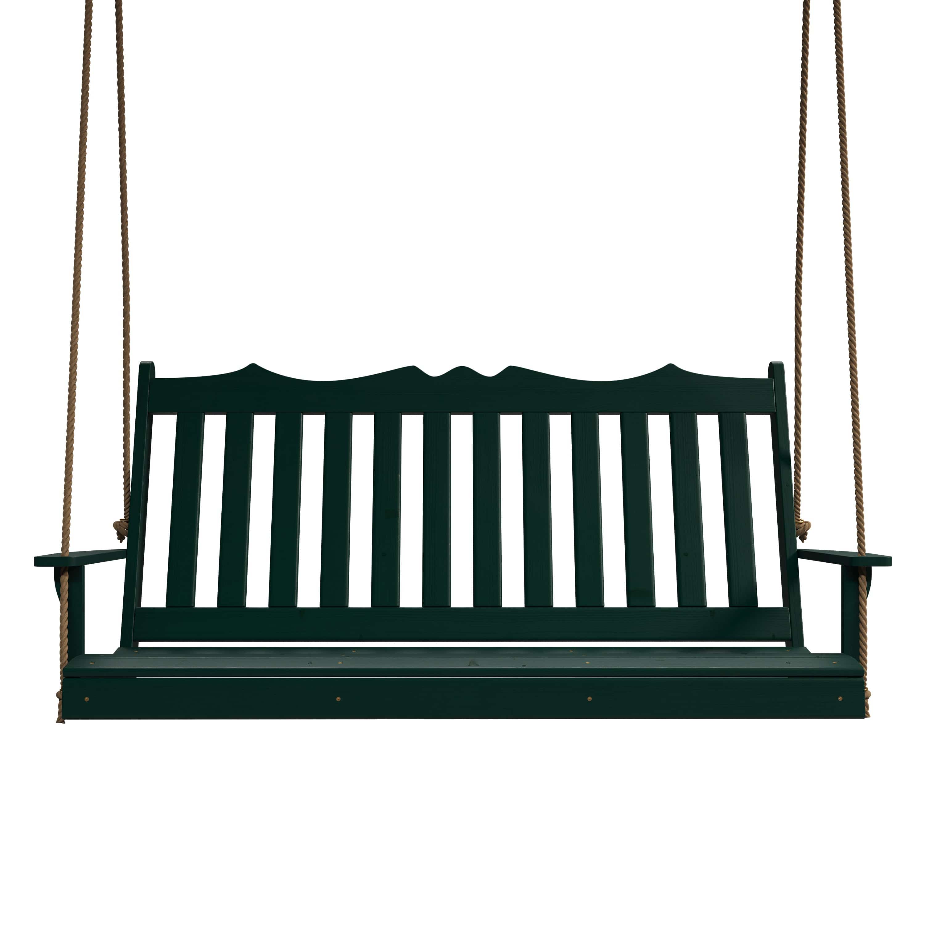 Keystone Amish Co. 6 Foot York Porch Swing, Dark Green