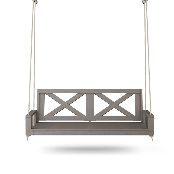 Amish Casual Malvern Porch Swing Bed, 5 Ft Grey
