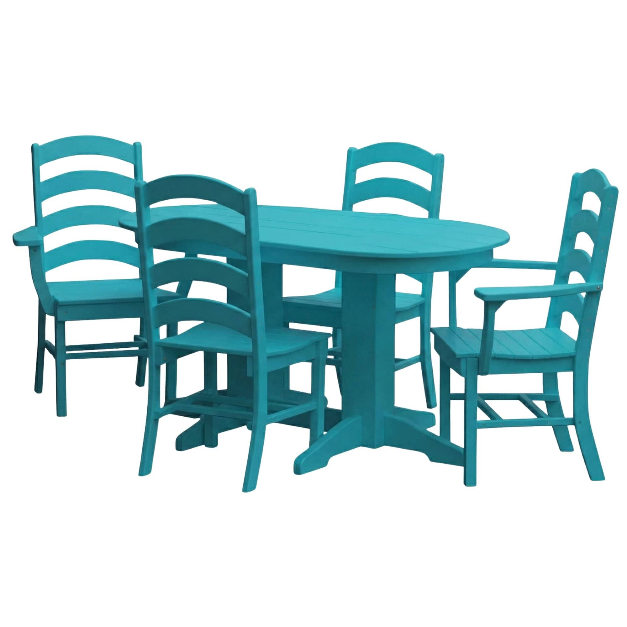 Keystone Amish Co. Josie 5-Piece Oval Poly Outdoor Dining Set