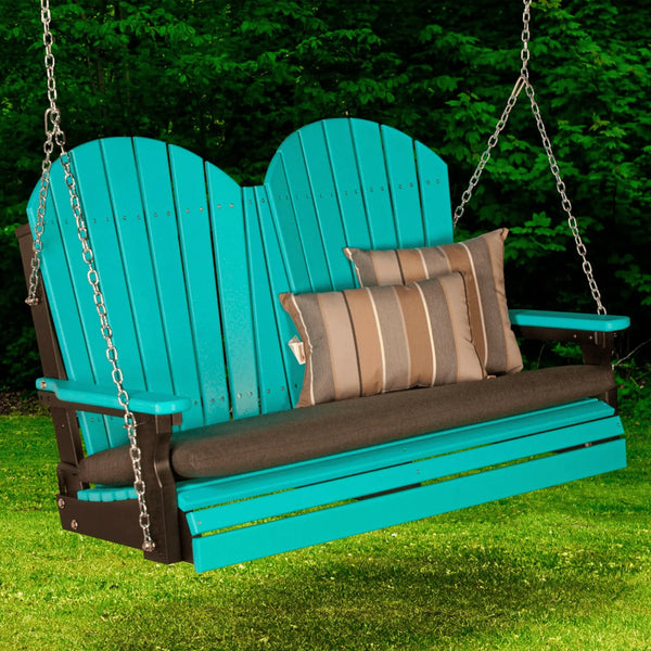 LuxCraft Adirondack 4-Foot Poly Composite Porch Swing