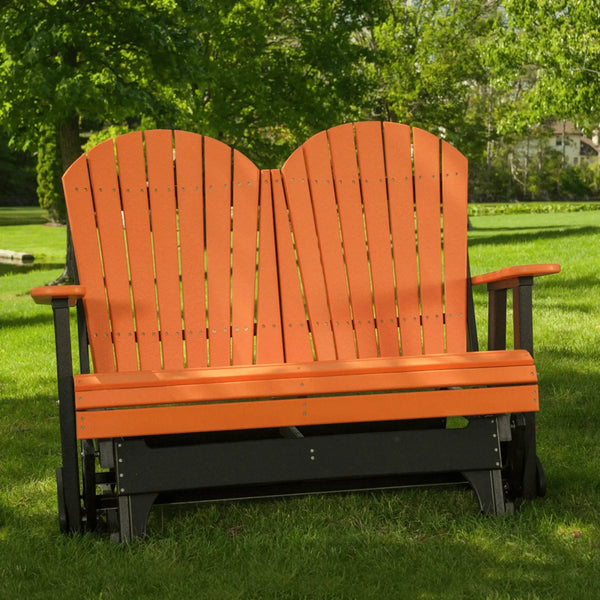LuxCraft Adirondack 4-Foot Poly Composite Patio Glider
