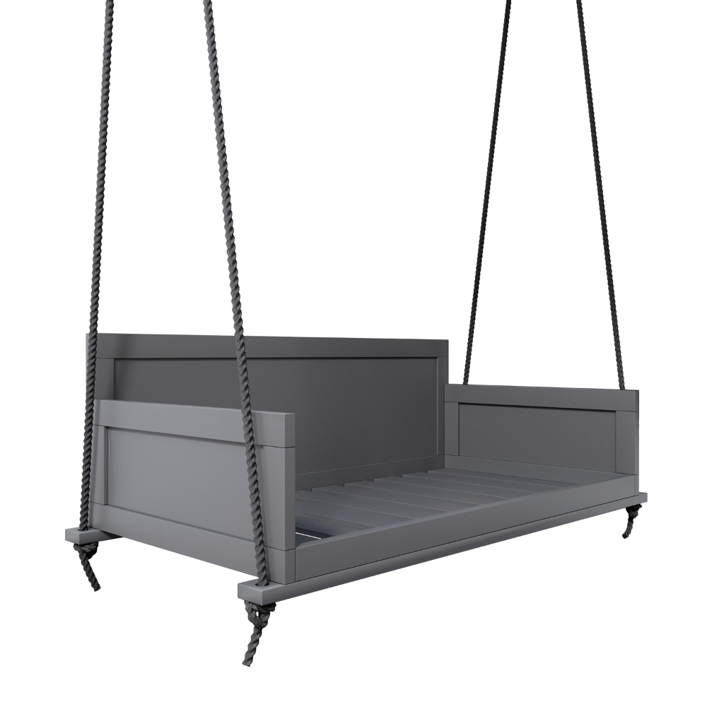 Amish Casual The Philly Daybed Swing in Dovetail Grey