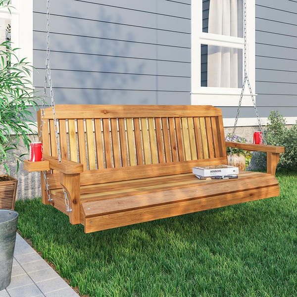 Texas Cedar Co. Traditional Red Cedar 5-Foot Porch Swing