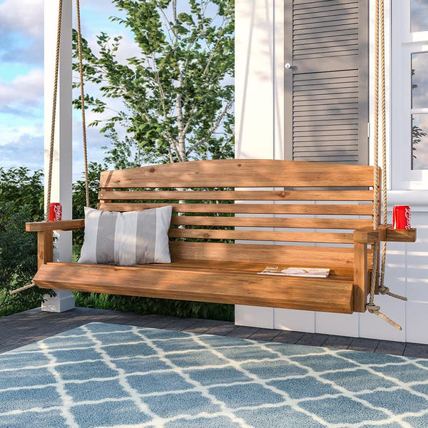 Texas Cedar Co. American Red Cedar 5-Foot Porch Swing