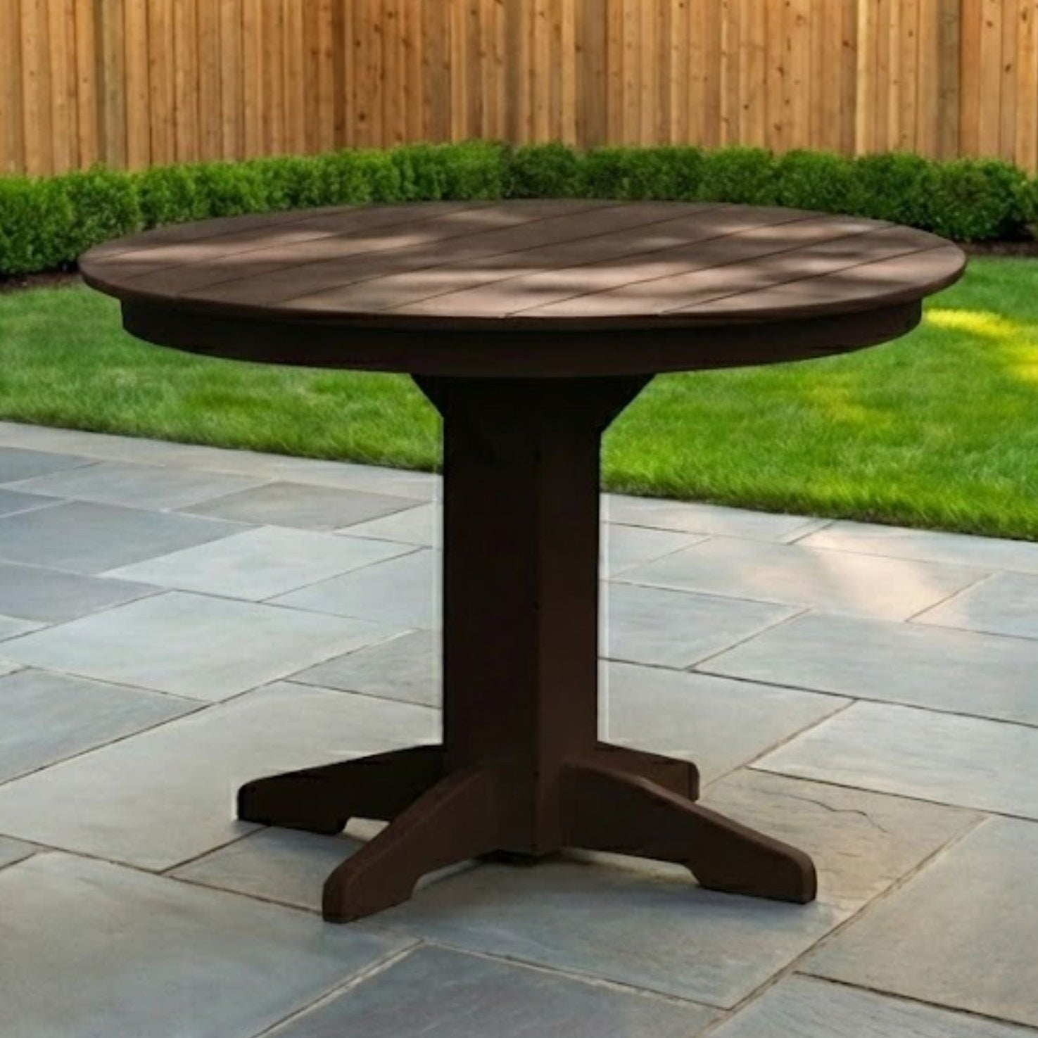 Keystone Amish Co. Poly Composite Round Outdoor Dining Table