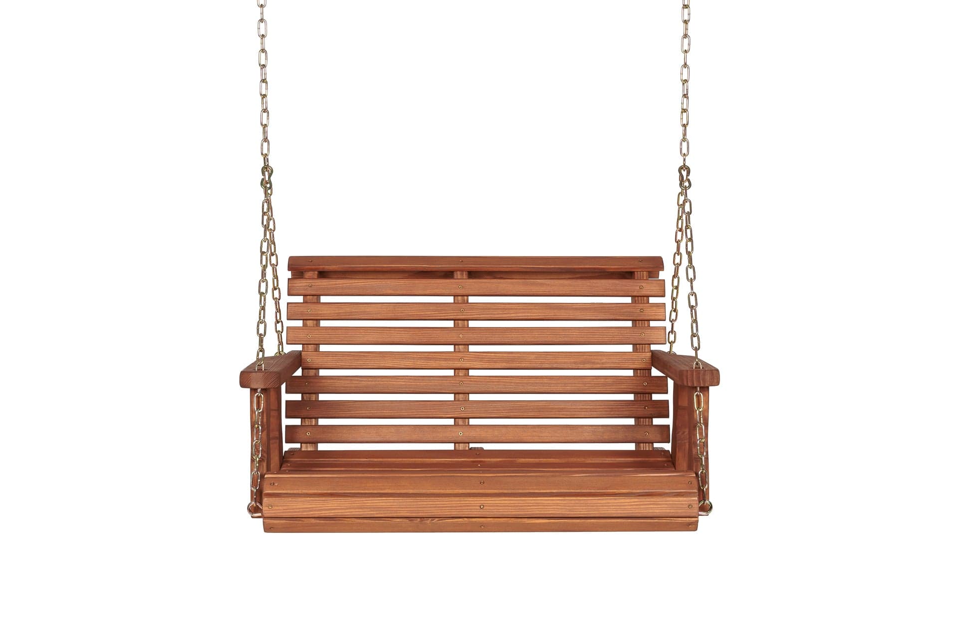 Amish Casual 3 Foot Roll Back Porch Swing in Cedar Stain
