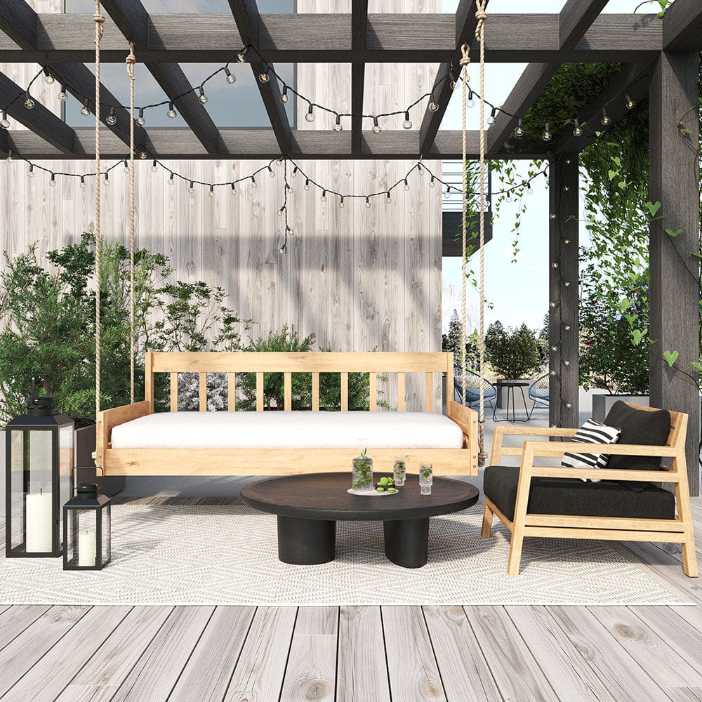 Lone Star Swing Co. The San Antonio Red Cedar King Daybed Swing