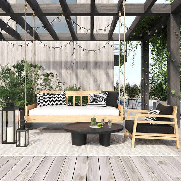Lone Star Swing Co. The San Antonio Red Cedar King Daybed Swing