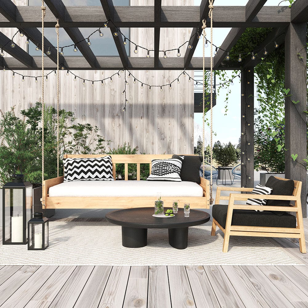 Lone Star Swing Co. The San Antonio Red Cedar King Daybed Swing