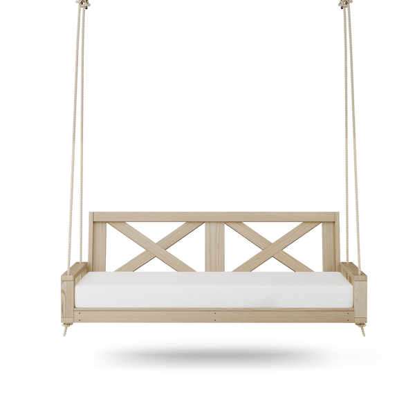 Amish Casual Malvern Porch Swing Bed, Twin Unfinished