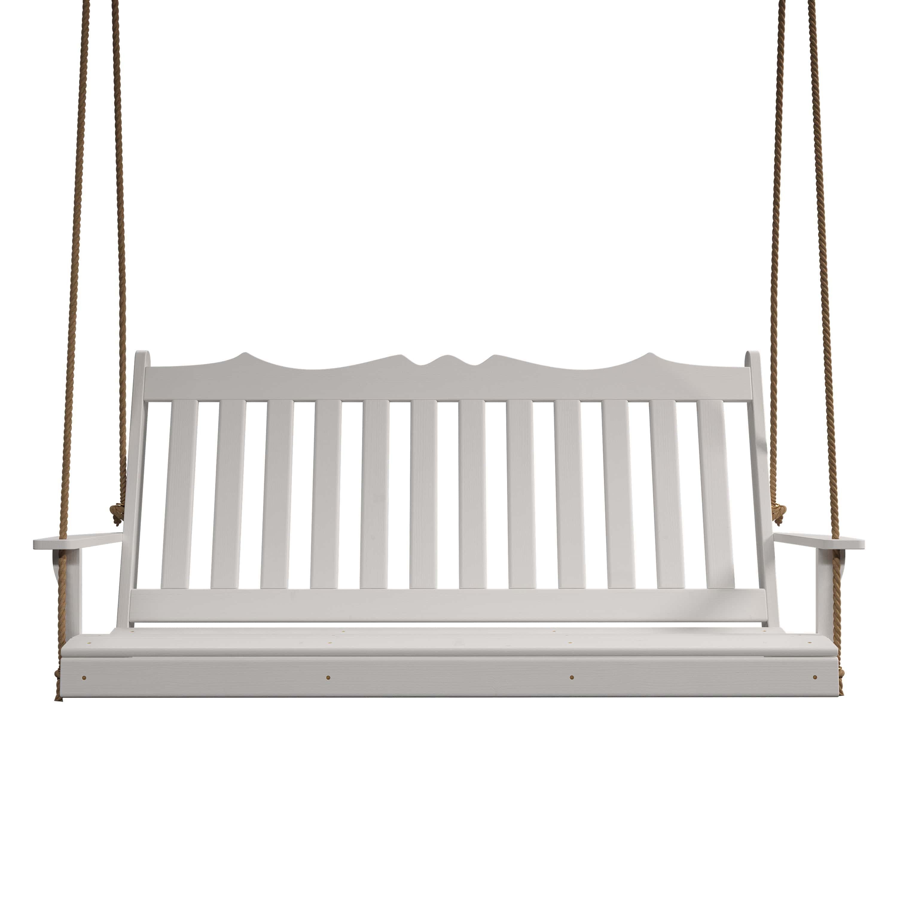 Keystone Amish Co. 4 Foot York Porch Swing, White