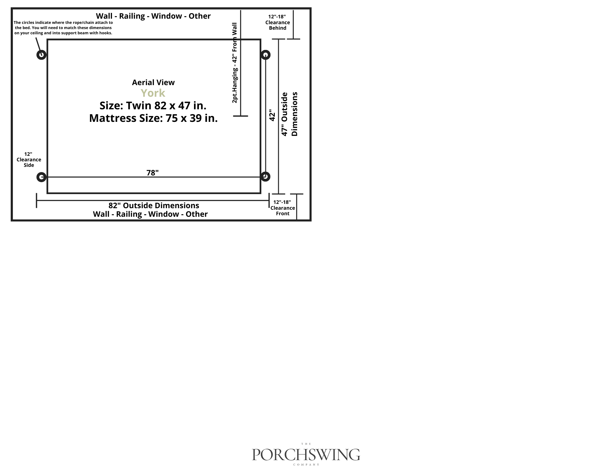 Keystone Amish Co. York Red Cedar Pergola Swing Bed Set