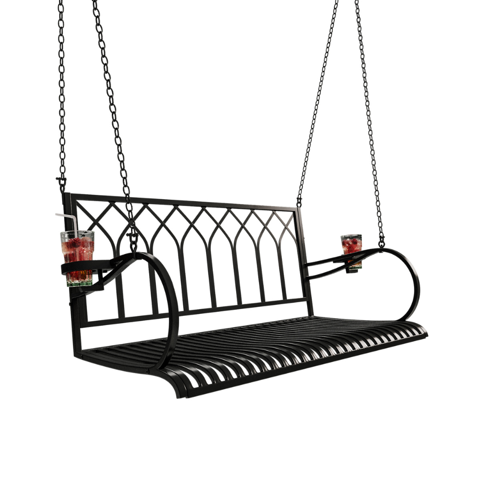 Live Casual Canterbury Metal Porch Swing The Porch Swing Company