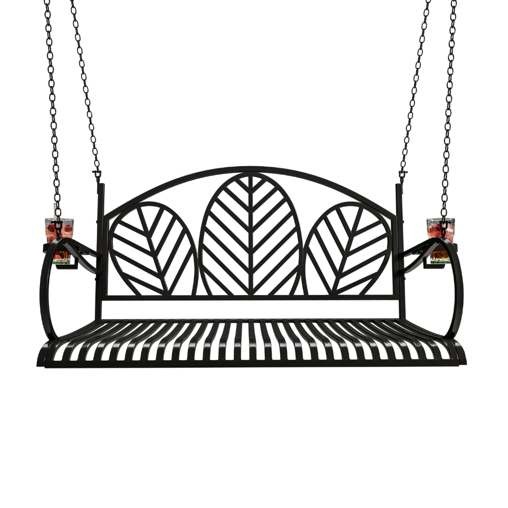 Live Casual Palm Springs Metal Porch Swing