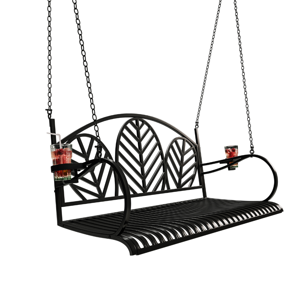 Live Casual Palm Springs Metal Porch Swing The Porch Swing Company