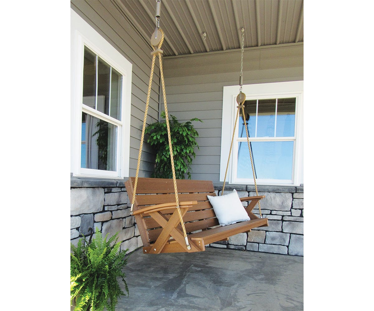 Hershyway Galaxy Series 5ft. Recycled Plastic Porch Swing