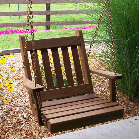 A&L Furniture Co. Traditional English Red Cedar Swing Chair