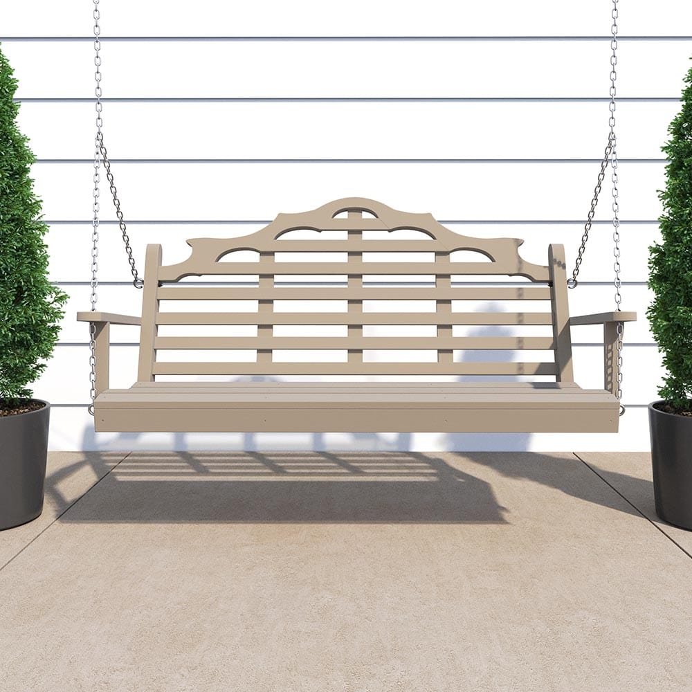 Keystone Amish Co. 4 Foot Milan Recycled Plastic Porch Swing, Aruba