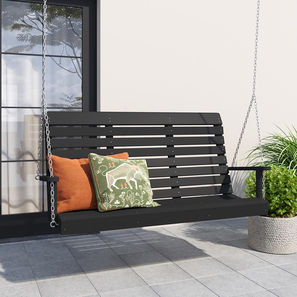 Keystone Amish Co. 4 Foot Salem Composite Poly Porch Swing, Aruba