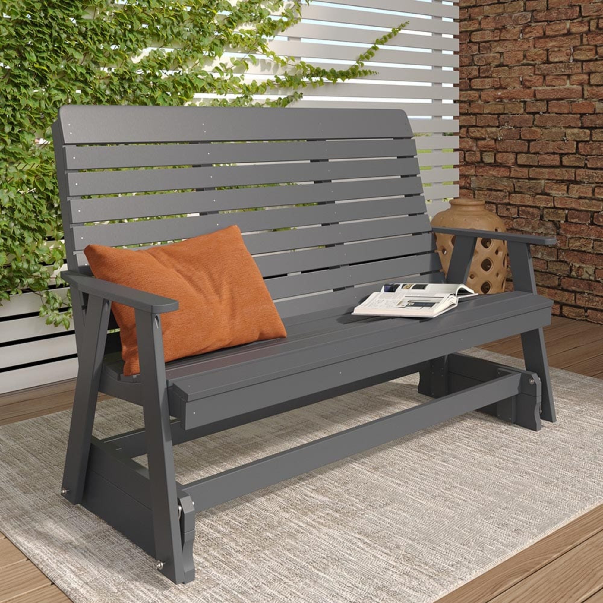 Keystone Amish Co. Salem Recycled Plastic Porch Glider