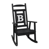 A&L Furniture Co. Monogram 3pc. Recycled Plastic Rocking Chair Set