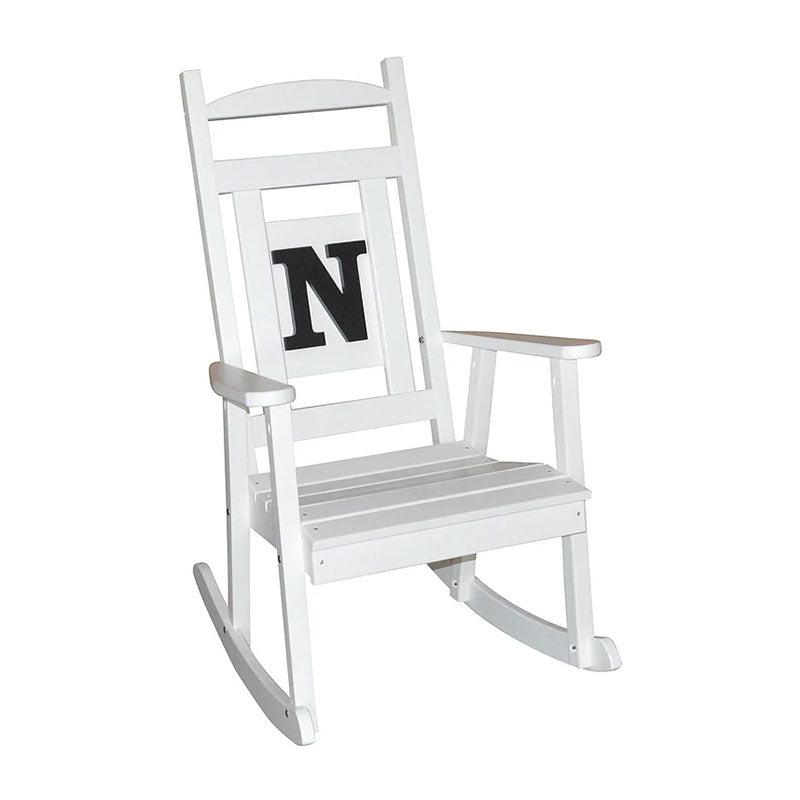 A&L Furniture Co. Monogram 3pc. Recycled Plastic Rocking Chair Set