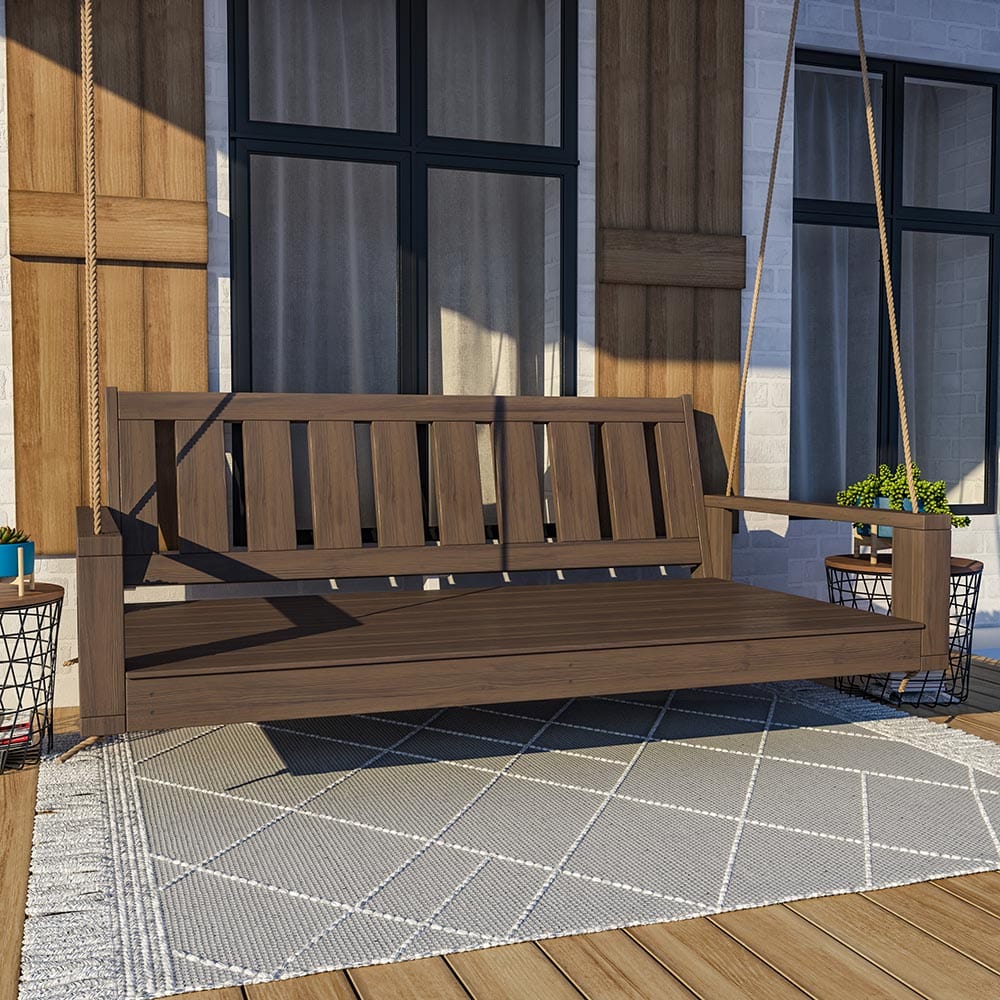 Amish Casual 4 Foot Uptown Porch Swing Bed in Unfinished