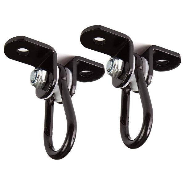 Set of 2 Black Snap Hook Porch Swing Hangers