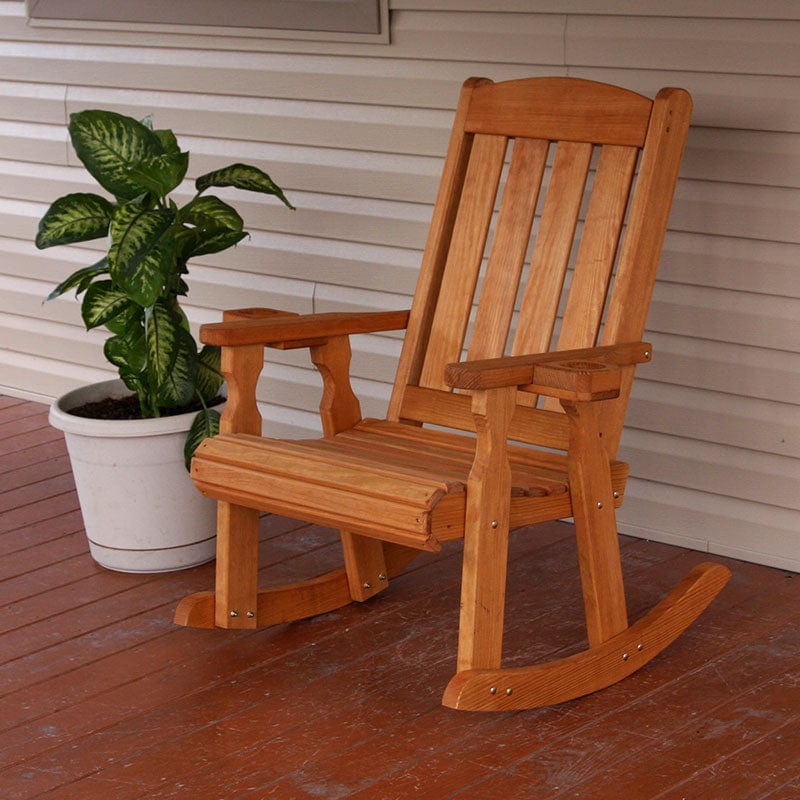 Amish Casual Heavy Duty 600 Lb Mission Treated Rocking Chair