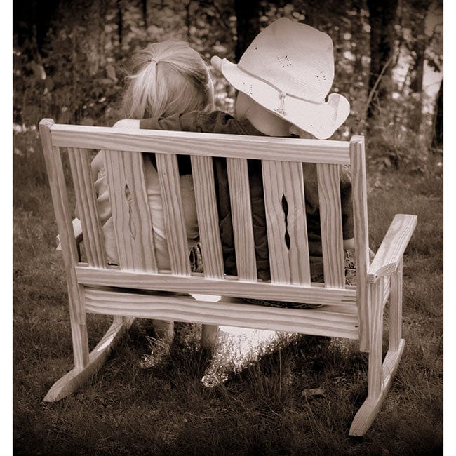 Child Swing Company Cut Out Double Kiddie Rocking Chair