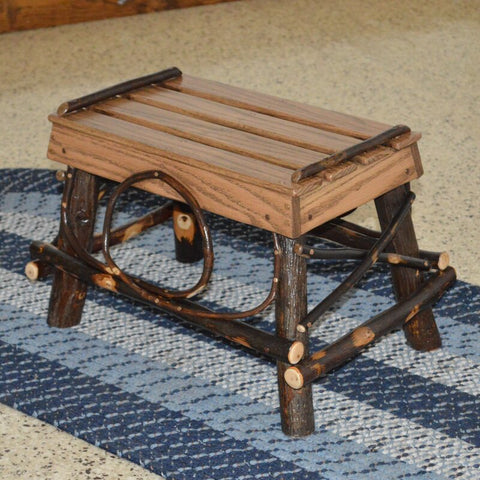 A&L Furniture Co. Hickory Foot Stool